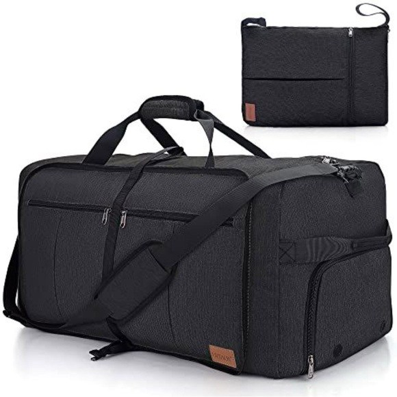 Other - Black Waterproof Travel Duffel Bag
